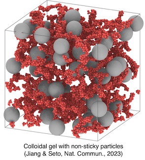 Sticky particles with non-sticky granular fillers